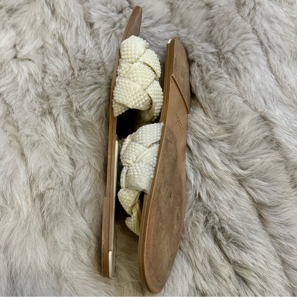 Zara Cream Woven Sandals - Picture 5 of 8